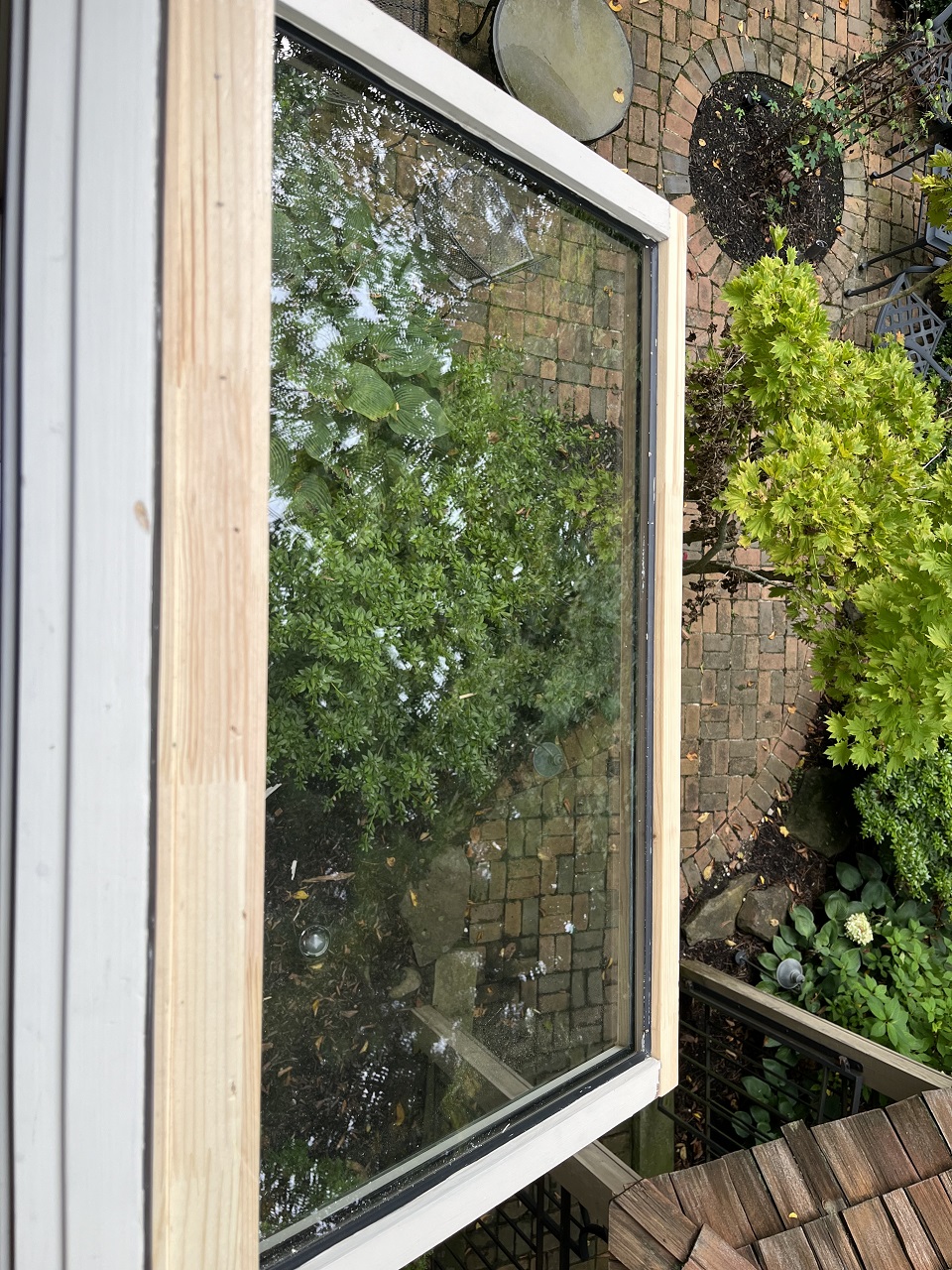 Refurbished window in an old house